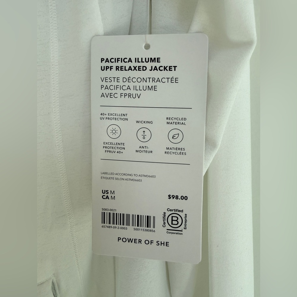 Athleta Pacifica Illume UPF Relaxed Jacket New with Tags - Picture 5 of 9